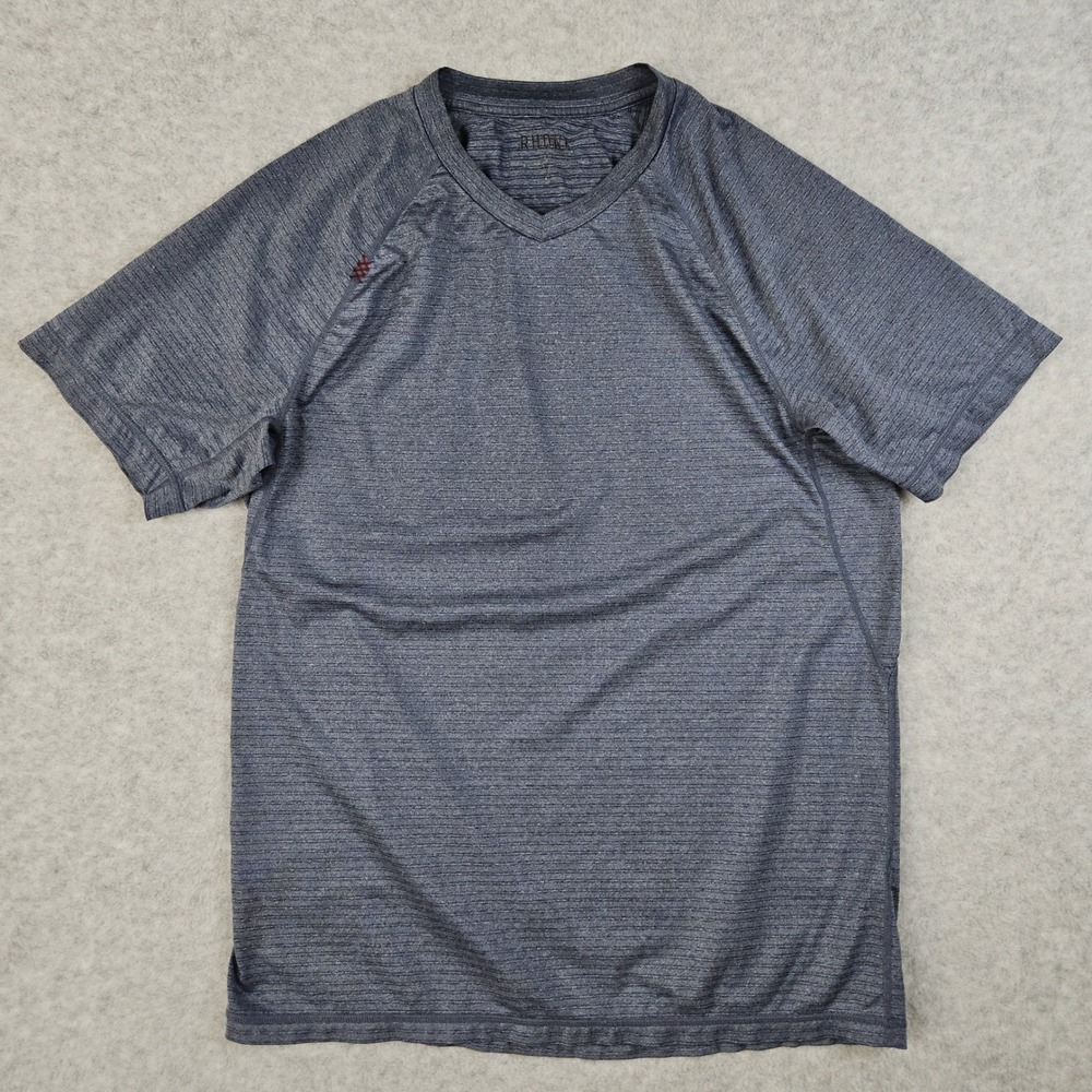 Rhone Sentry (Mens Medium) Blue V-Neck Athletic Shirt Training Performance Gym
